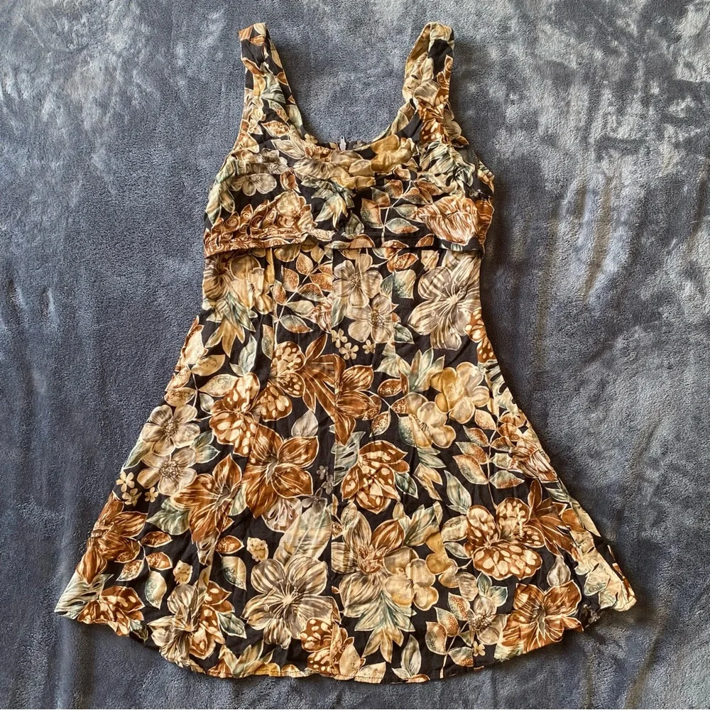 Vintage All That Jazz Floral Midi Dress Size Measurements Only. - Picture 1 of 10